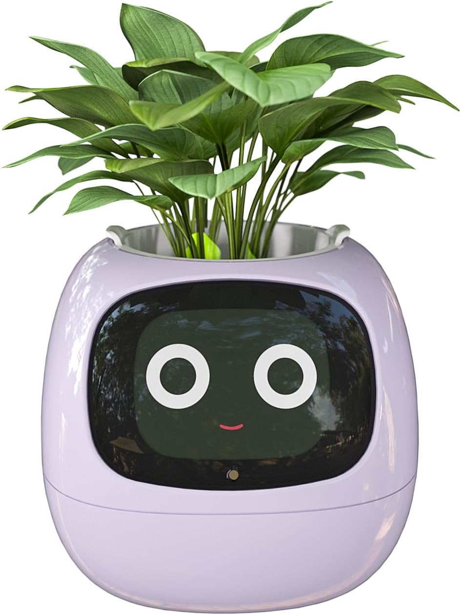 Maceta Robot Con Inteligencia Artificial Plant Ivy Púrpura