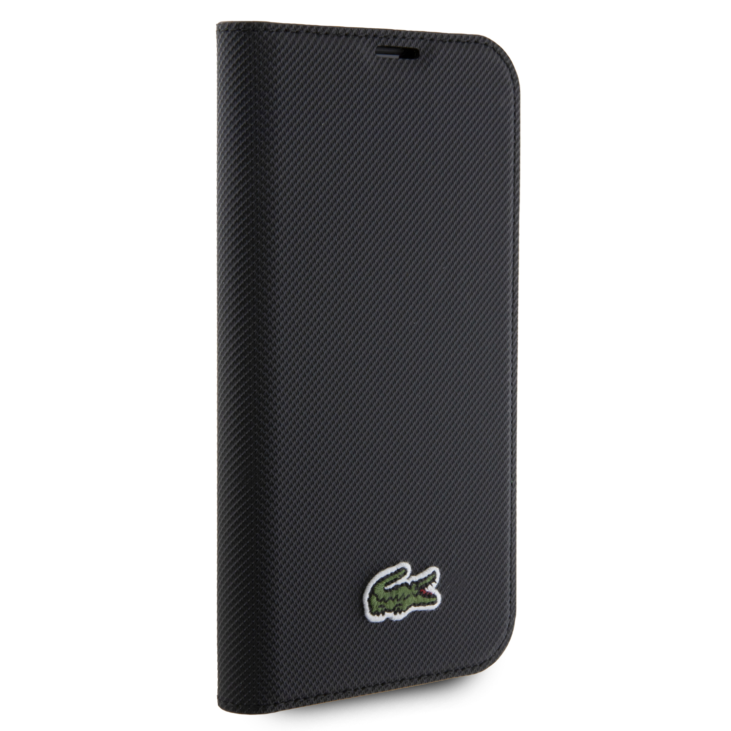Funda Lacoste para iPhone 14 Negro Con Cartera 