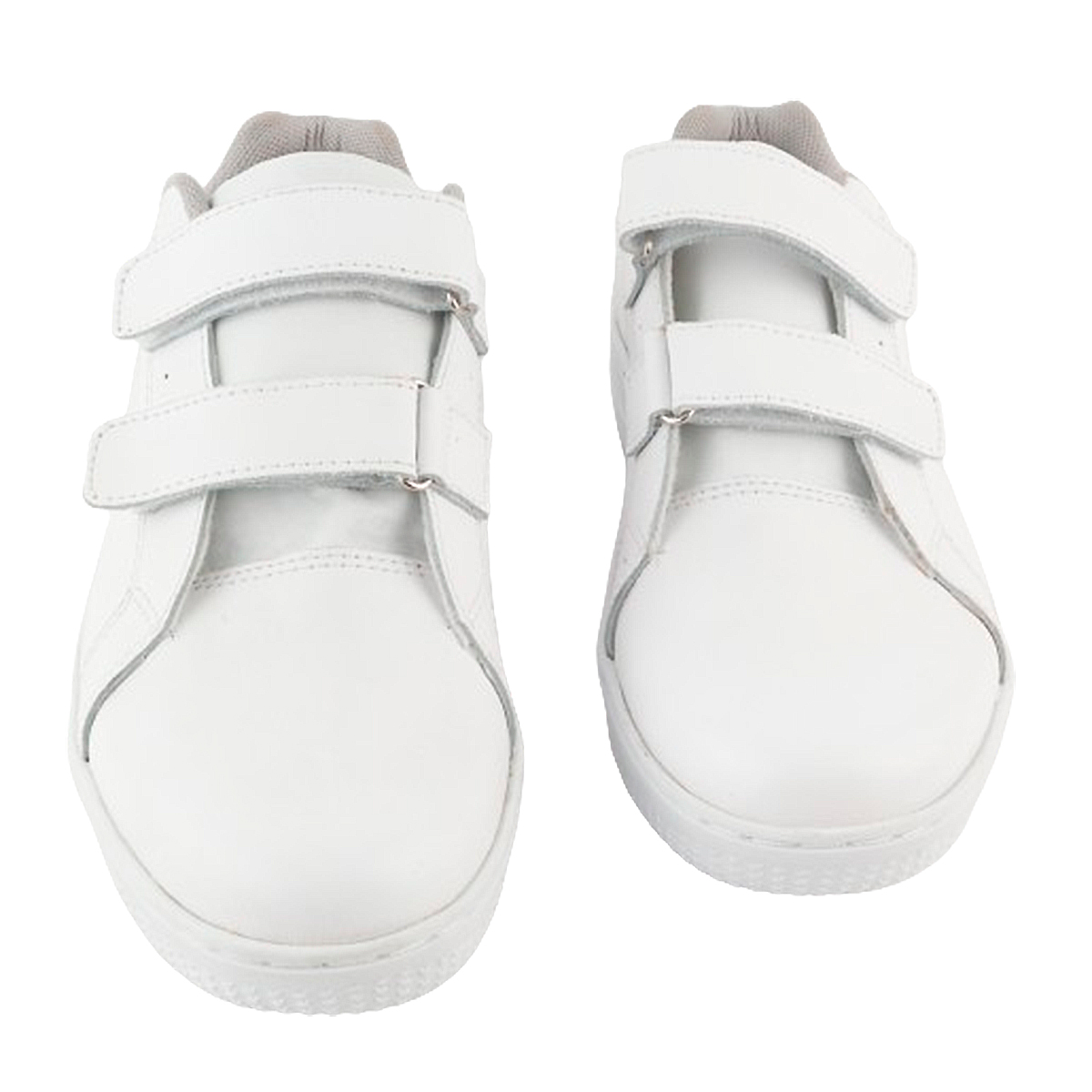 Tenis Deportivos Escolares 100% piel ligero casual blanco 1260-b
