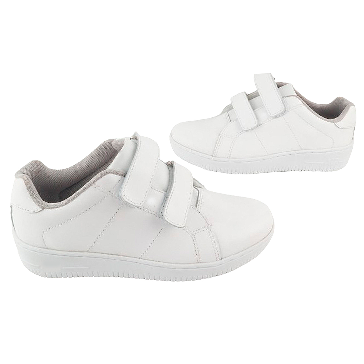 Tenis Deportivos Escolares 100% piel ligero casual blanco 1260-b