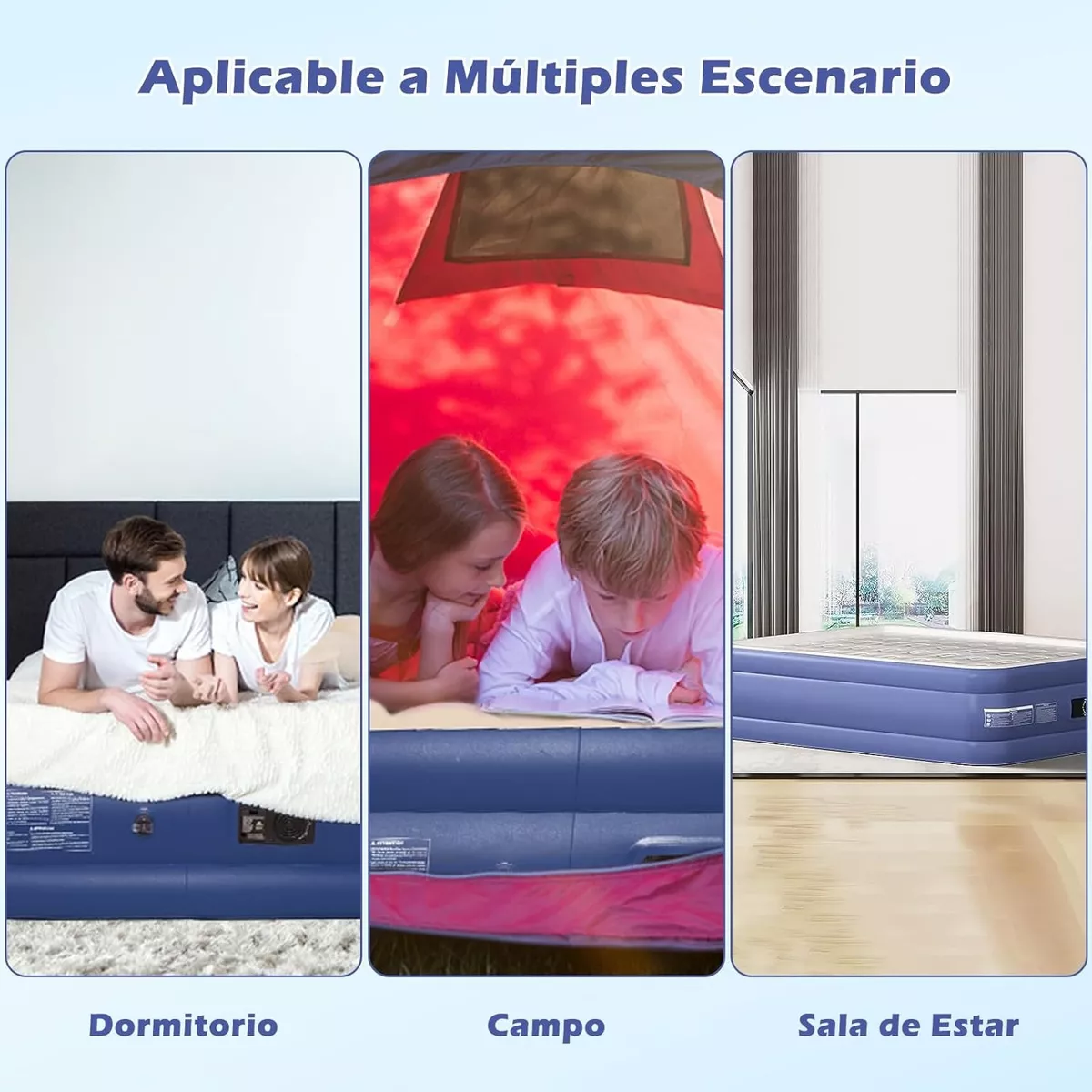 Colchón Inflable Queen Con Bomba Eléctrica