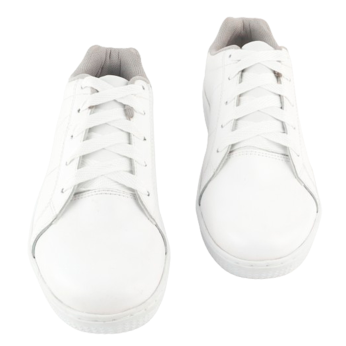 Tenis Deportivos Escolares 100% piel ligero blanco agujetas 1250-b