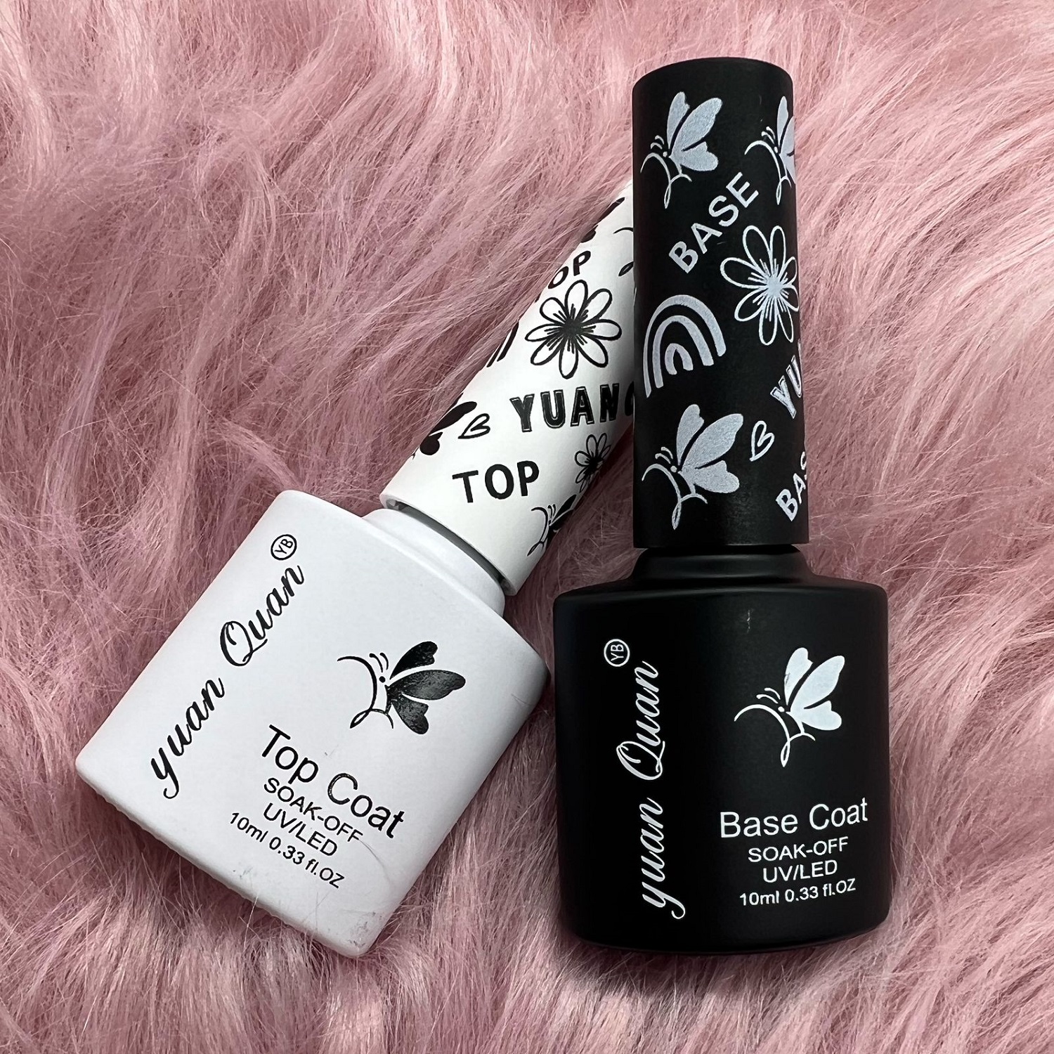 Kit Base Coat + Top Coat Para Esmalte Gelish 10ml