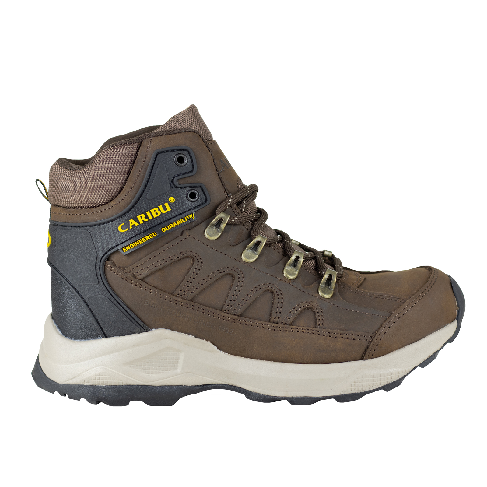 Bota De Hombre Senderismo Aventura Outdoor Caribu 002-n Café