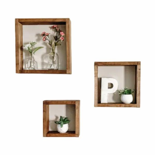 SET 3 Repisas Rectangulares Flotantes - Repisas Flotantes Pagoda