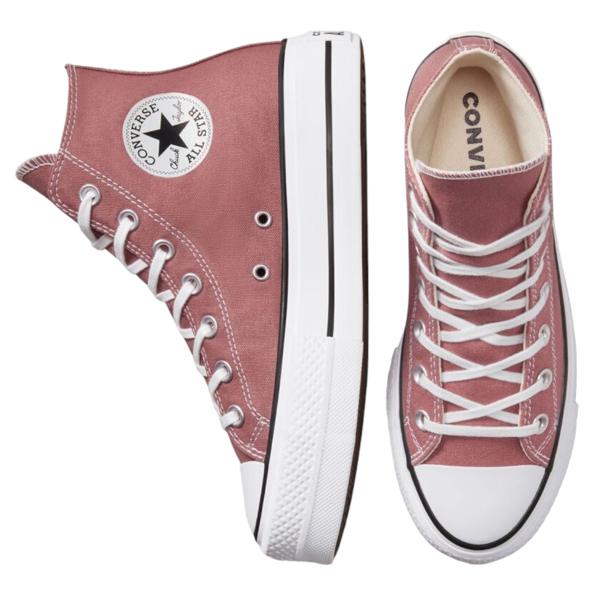 Tenis Converse Chuck Taylor All Star Lift Hi En Plataforma - 100% Original  .