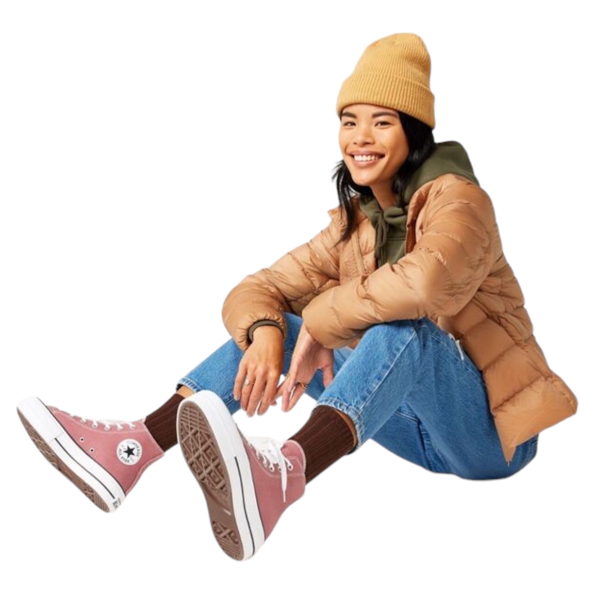 Tenis Converse Chuck Taylor All Star Lift Hi En Plataforma - 100% Original  .