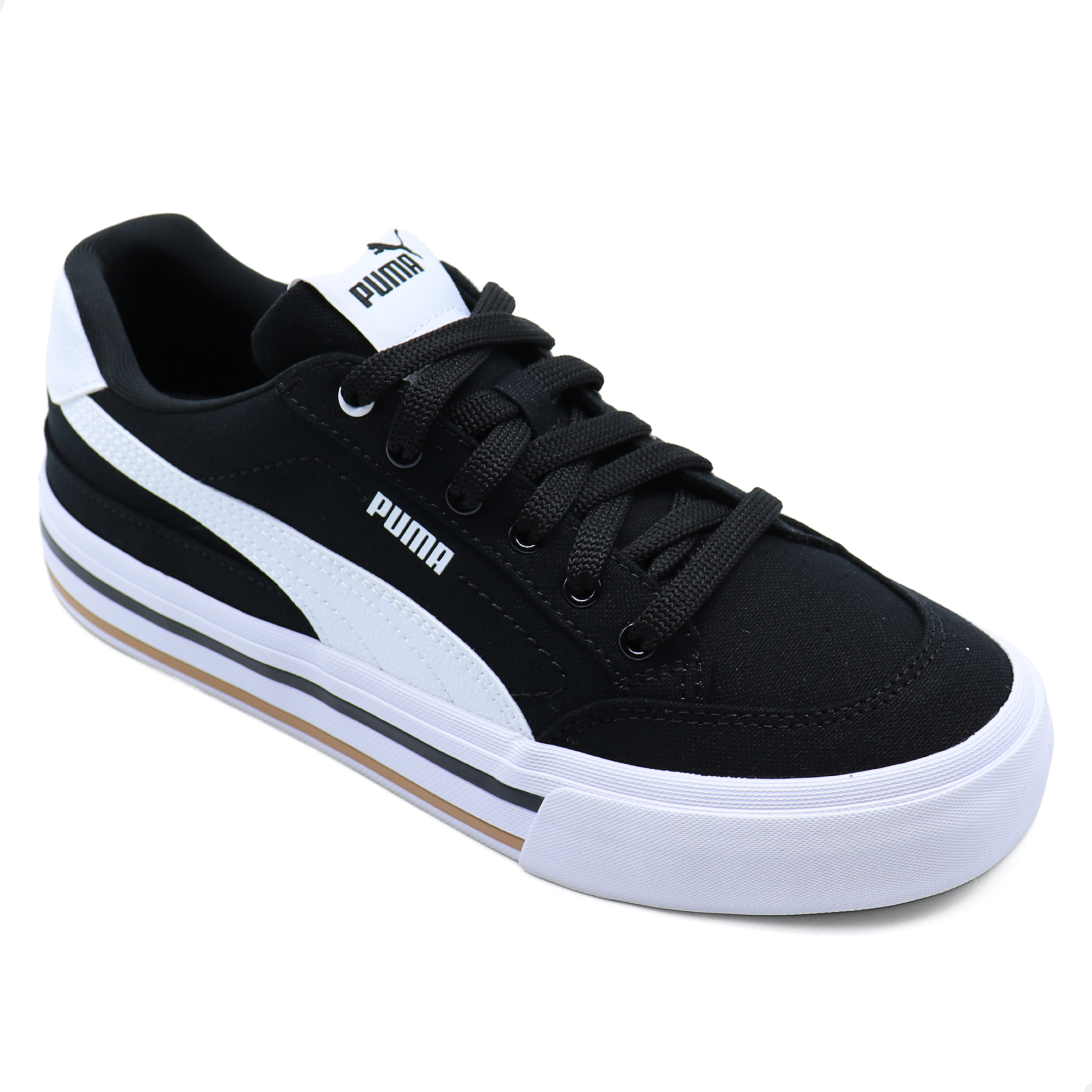 Tenis Puma Para Hombre Court Classic Vulc Fs Sneakers Negro