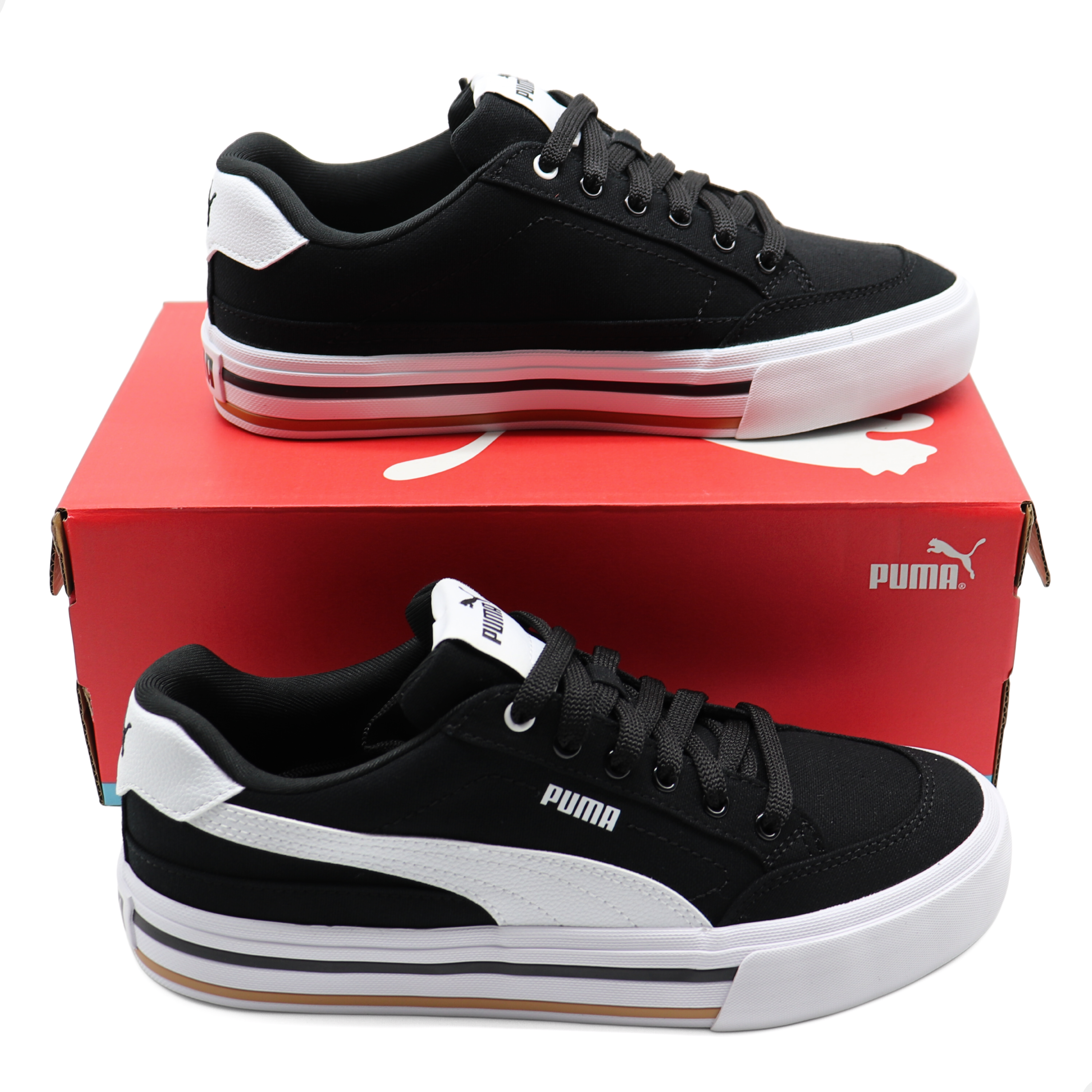 Tenis Puma Para Hombre Court Classic Vulc Fs Sneakers Negro