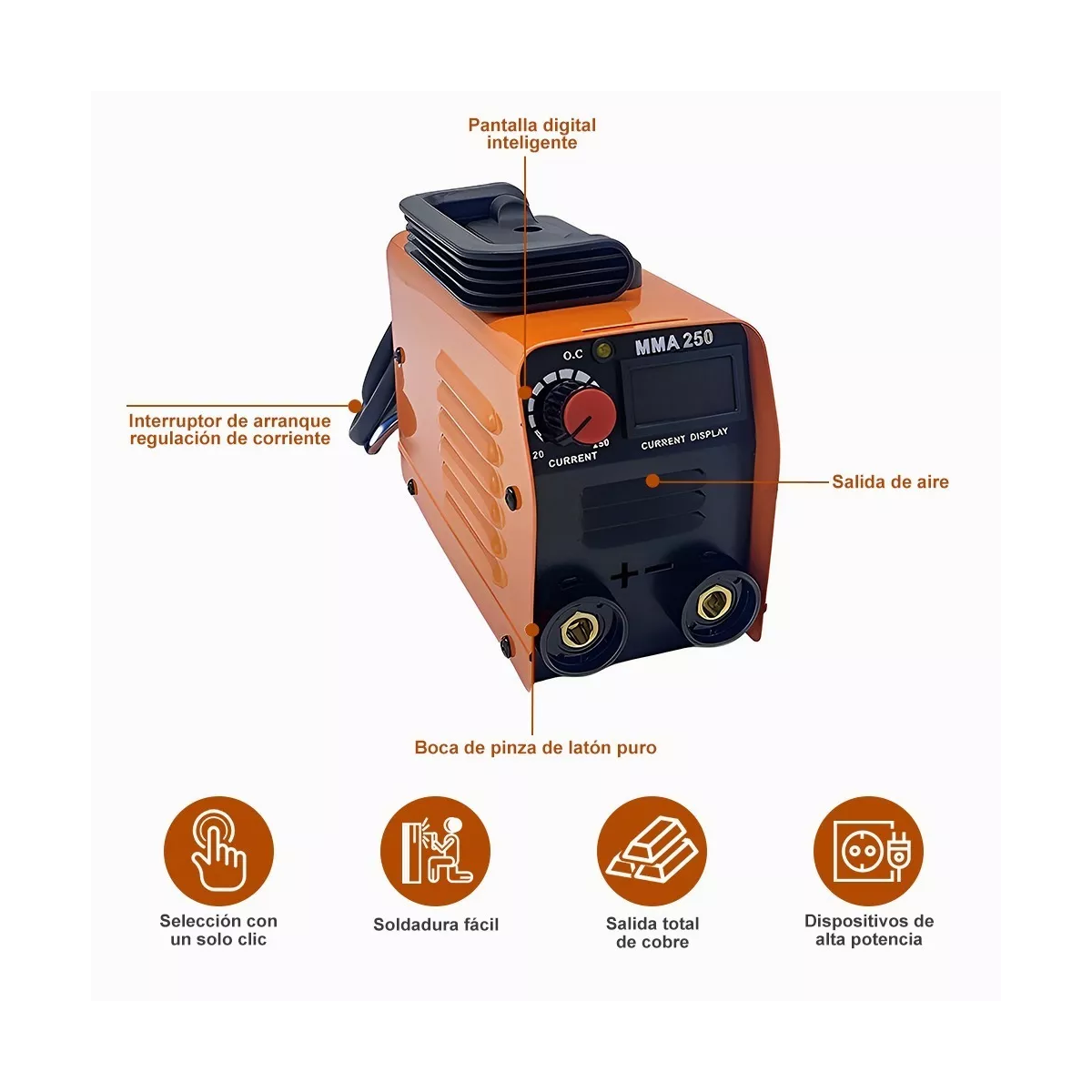 Soldadoras Inversoras Mma-250 50hz/60hz 110 V
