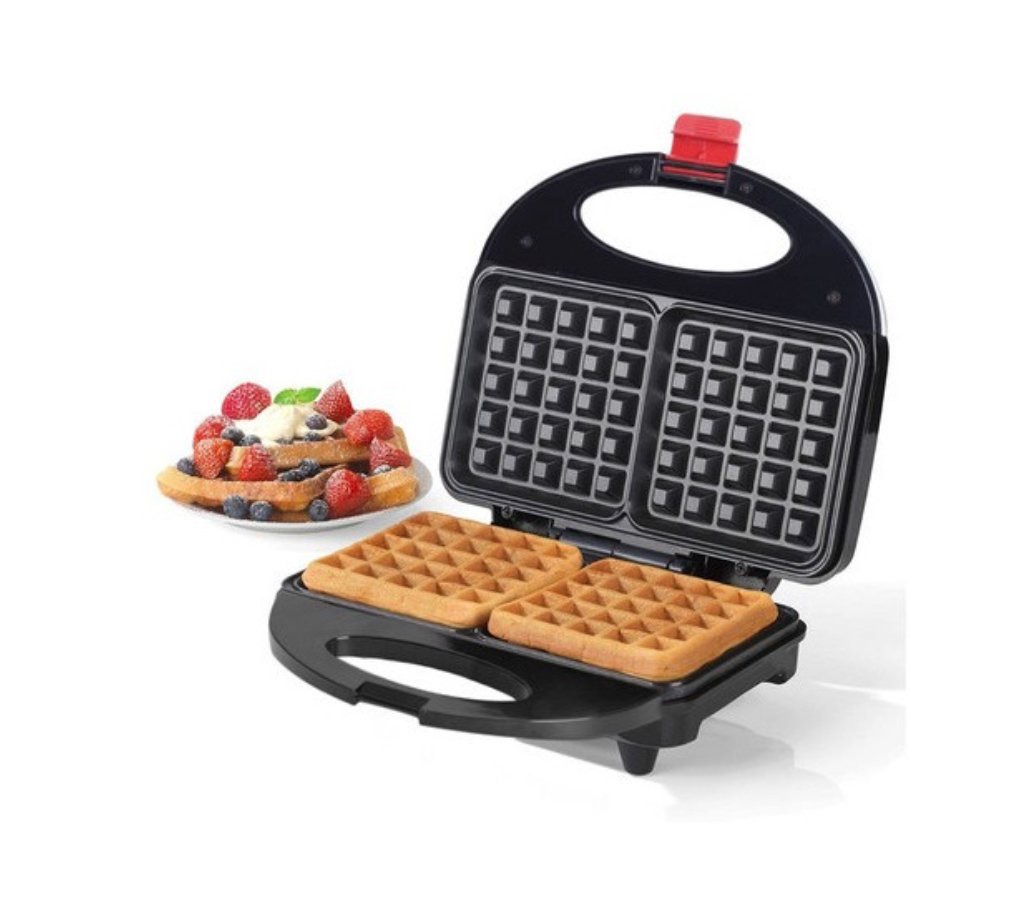 Waflera Electrica Fácil De Limpiar Antiadhere 2 Cuadrados.