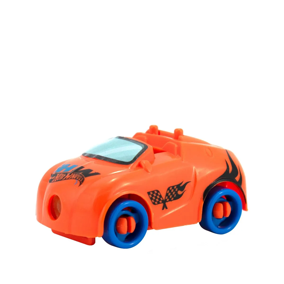 Hot Wheels Reloj de Juguete con Auto de Carreras, Incluye Correas y Stickers