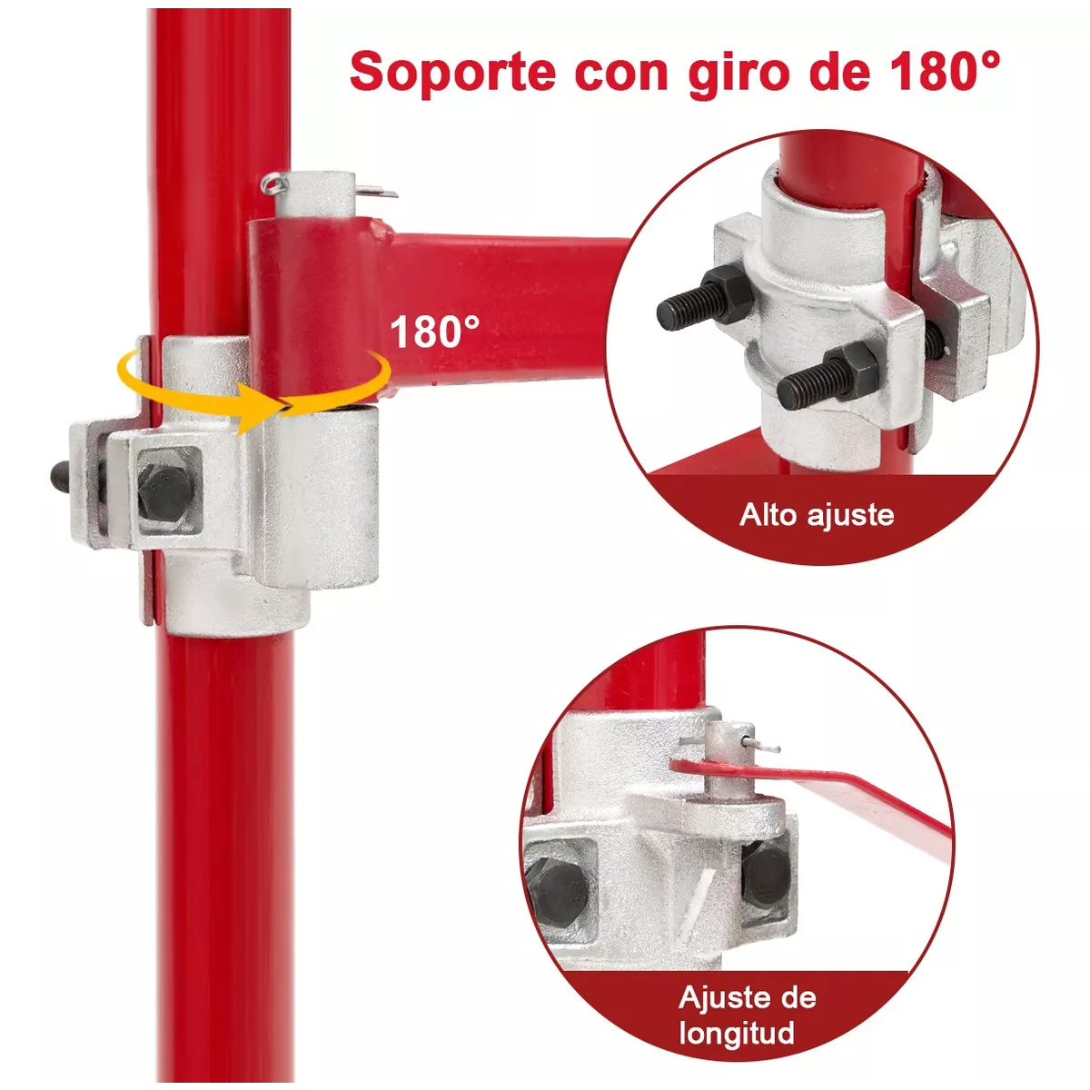 Soporte Para Polipasto Con Giro De 180 Capacidad 300 Kg