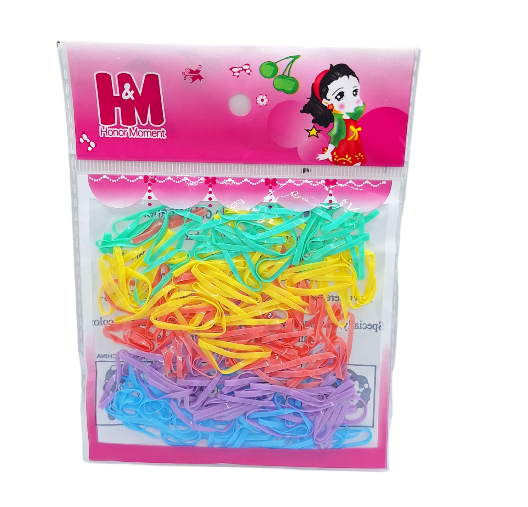 Bolsita De Ligas De Latex Para Cabello De Color pastel De 12 Pzs