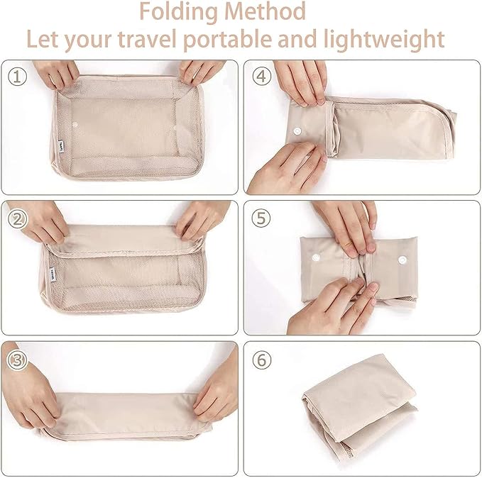 A Organizadores de Viaje para Maletas,12 en 1 Set de Organizador de Equipaje,Impermeable Organizador de Maleta, para Ropa Zapatos, Cosméticos de bolsas organizadoras de viaje.