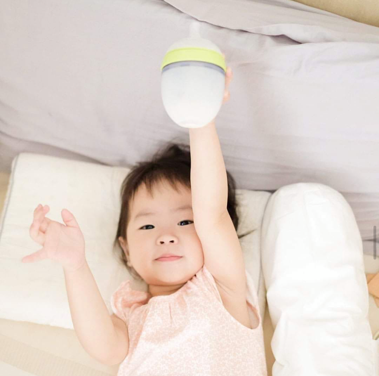 Biberón Comotomo Tacto Natural Flujo Lento 0-3 Meses 150 Ml 2 Piezas Verde