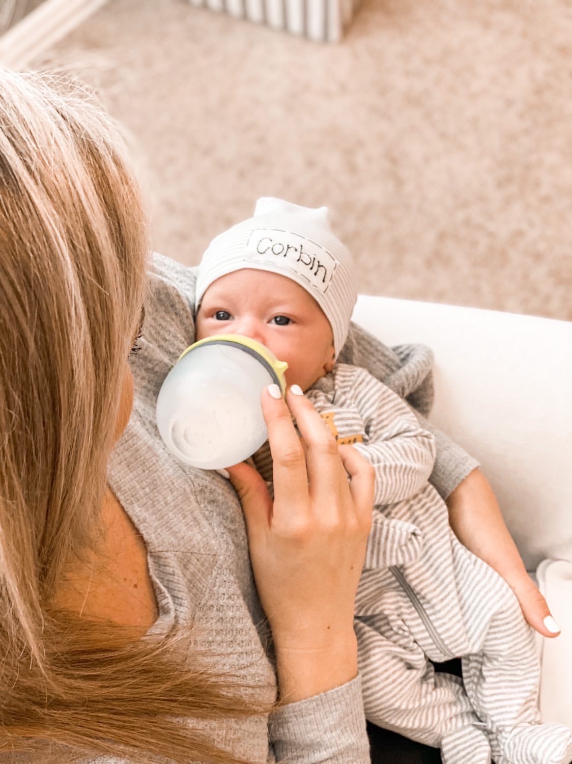 Biberón Comotomo Tacto Natural Flujo Lento 0-3 Meses 150 Ml 2 Piezas Verde