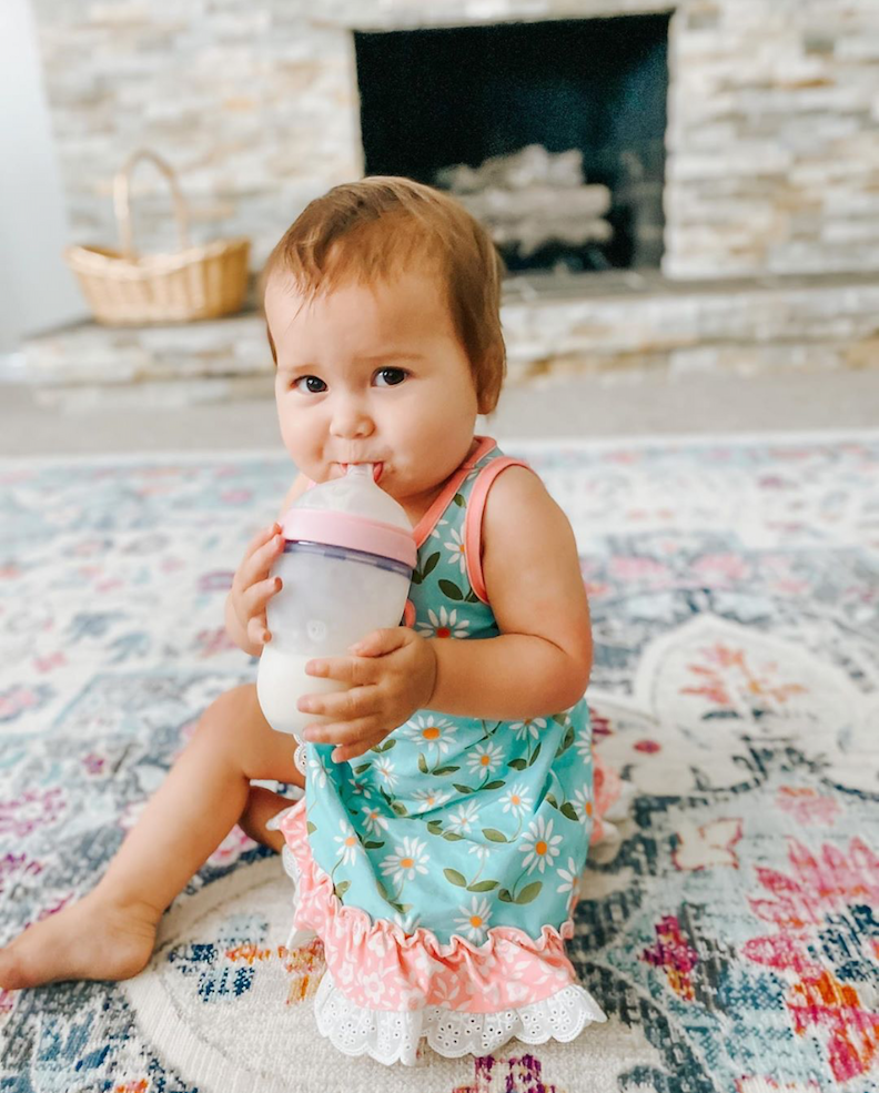 Biberón Comotomo Tacto Natural Flujo Medio 3-6 Meses 250 Ml 2 Piezas Rosa