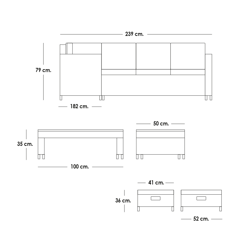 Sala para jardín esquinera juego de 5 Piezas Mesa de Cristal Templado Sofas de Mimbre sintético acojinados