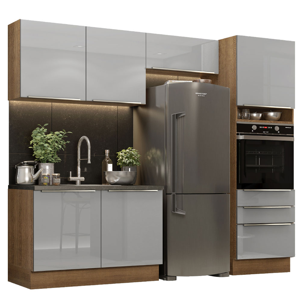 Cocina Integral Completa Modular Madesa Lux 260cm MG 05.