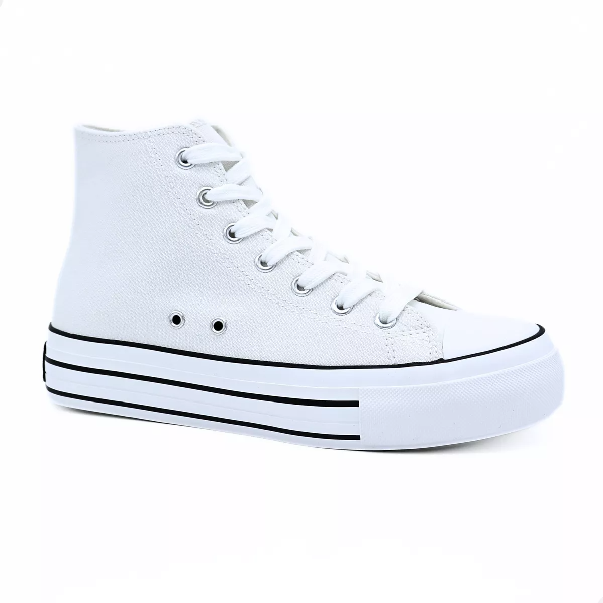 Tenis Andrea Sneaker Plataforma Dama Cómodo Blanco