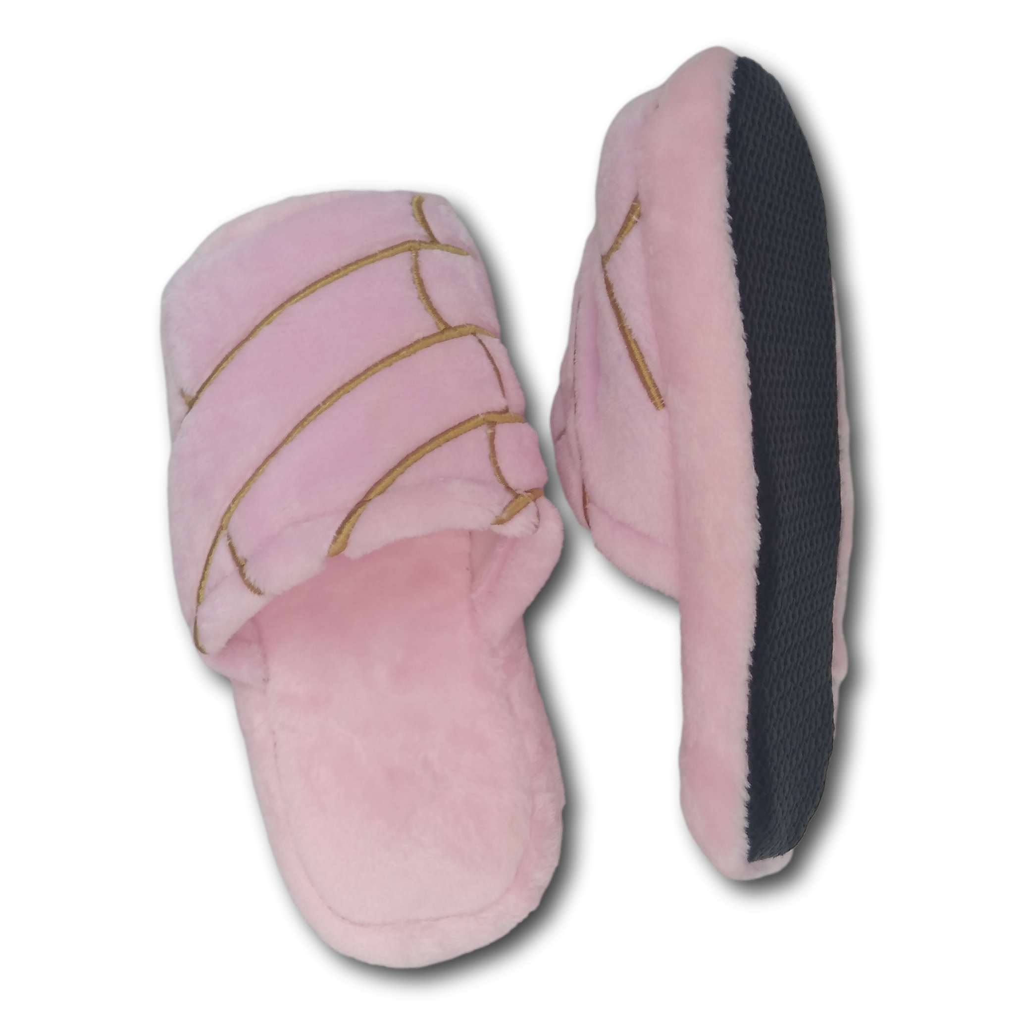 Pantuflas Cómodas Color Rosa Para Dama Hermoso Diseño Concha