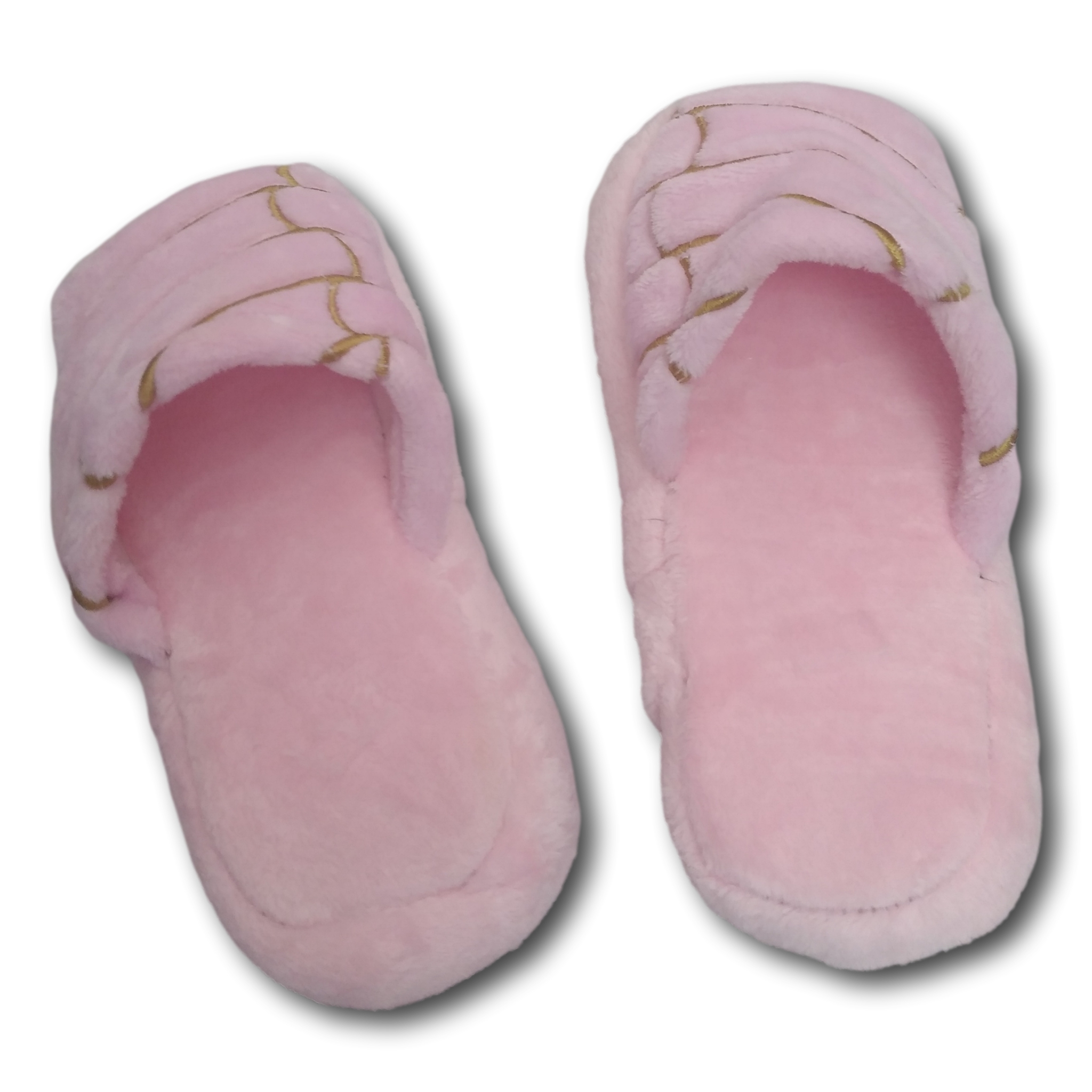 Pantuflas Cómodas Color Rosa Para Dama Hermoso Diseño Concha
