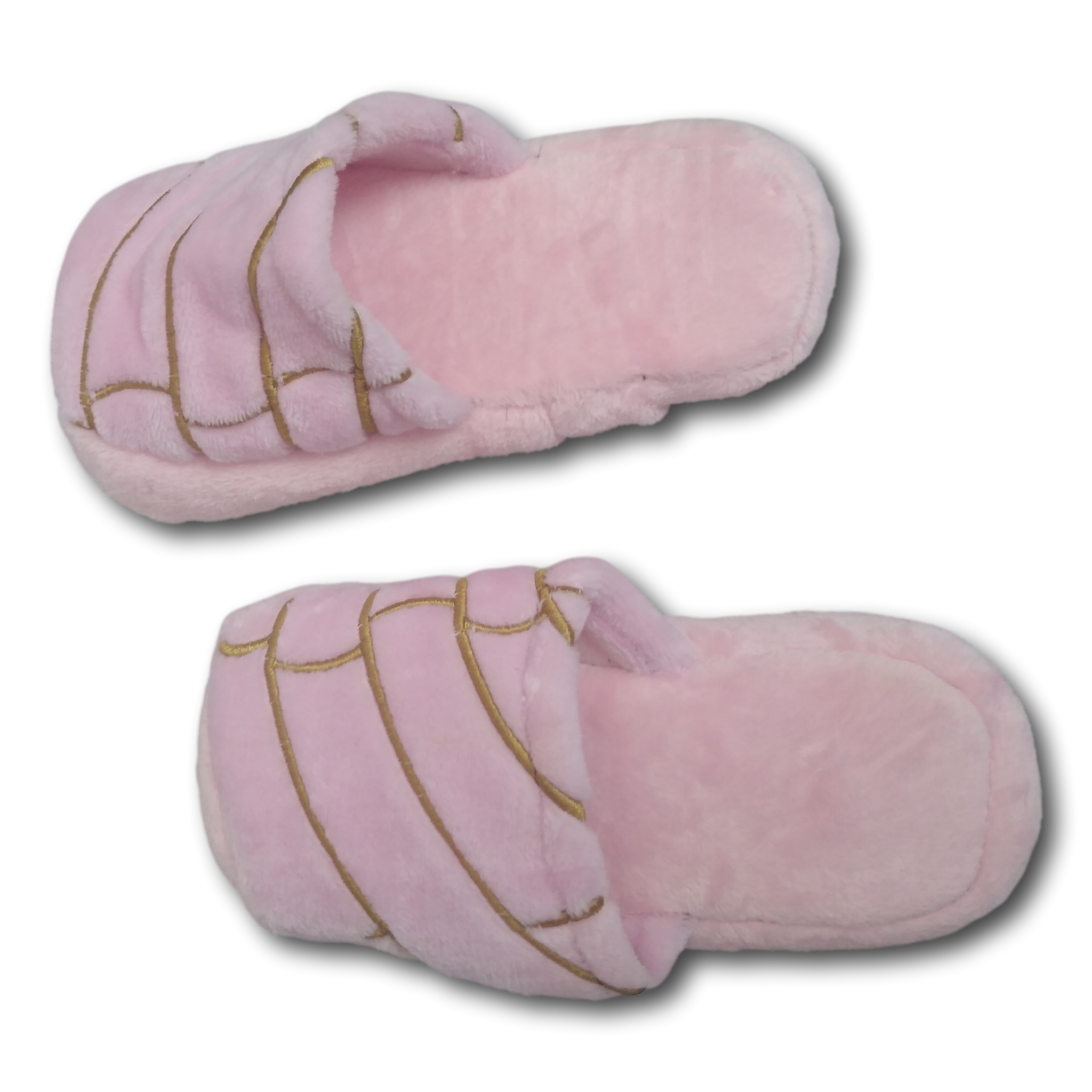 Pantuflas Cómodas Color Rosa Para Dama Hermoso Diseño Concha