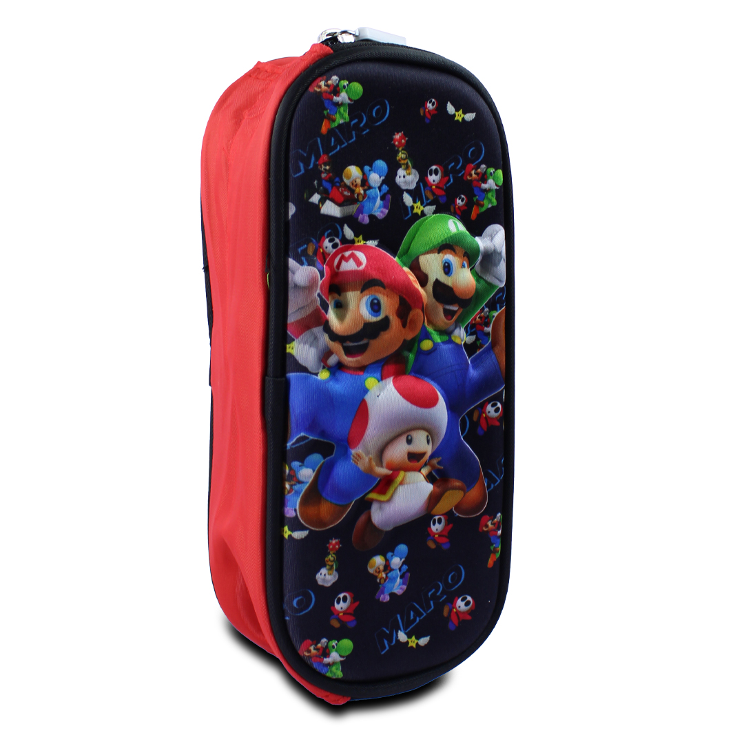 Kit Escolar Mochila Lonchera Y Lapicera De Mario Bross Para Niños.