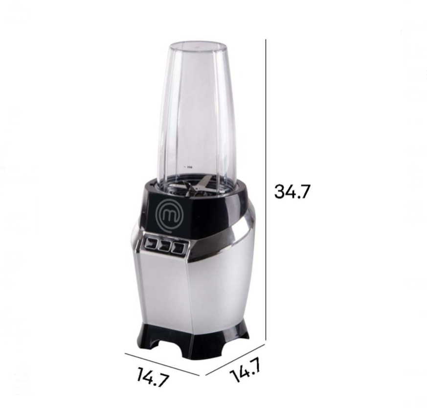 Licuadora Y Procesador Nutri-blender Max 1000w Masterchef Color Plateado.