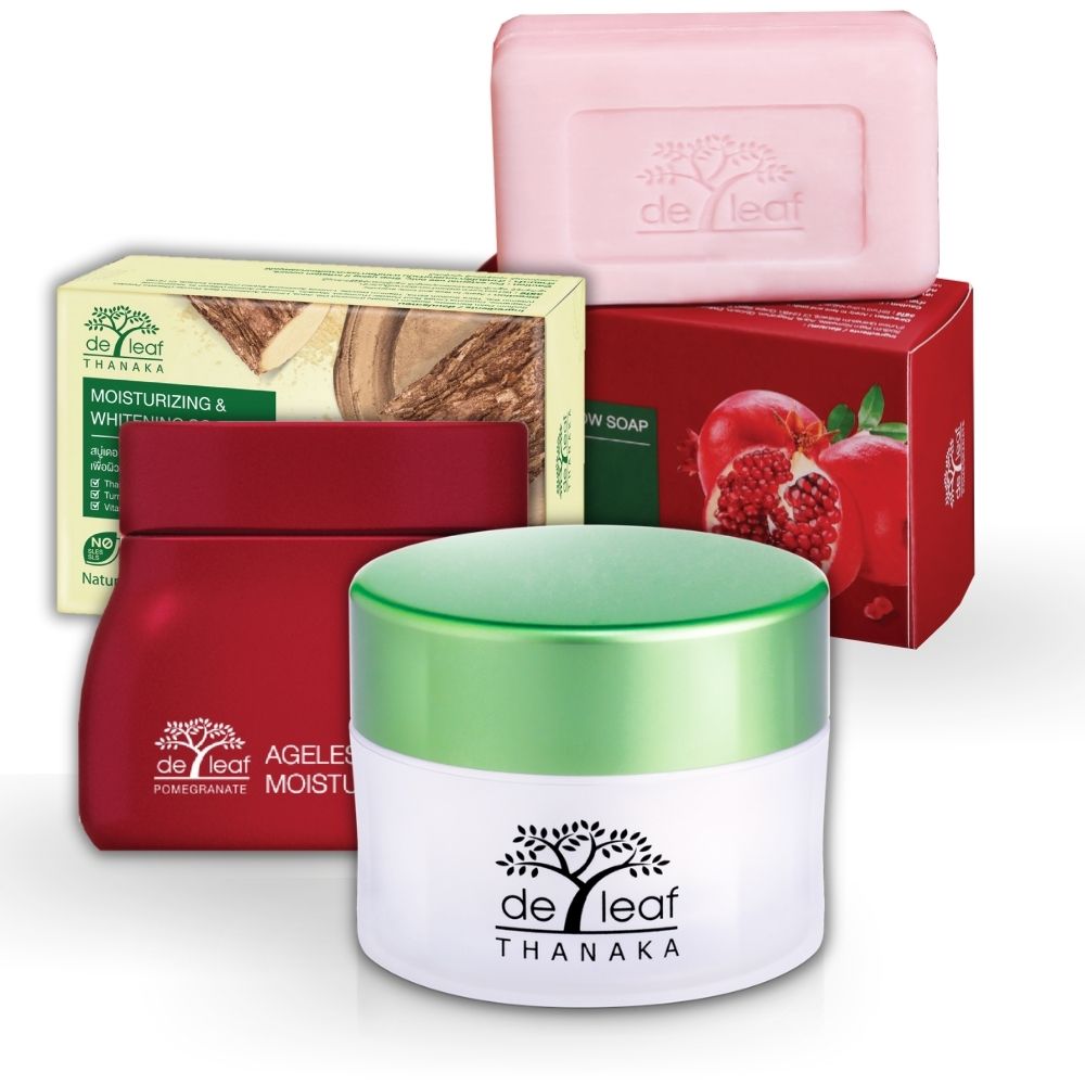 Kit Thanaka y Granada Night and Day. Elimina Manchas Solares y Hormonales. Rutina de Skincare Completa. Hidratación y Protección