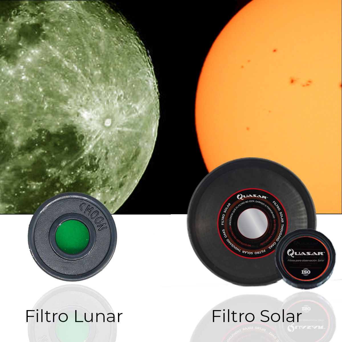 Telescopio Quasar Venture QV70 120x Con Adaptador Smartphone Verde