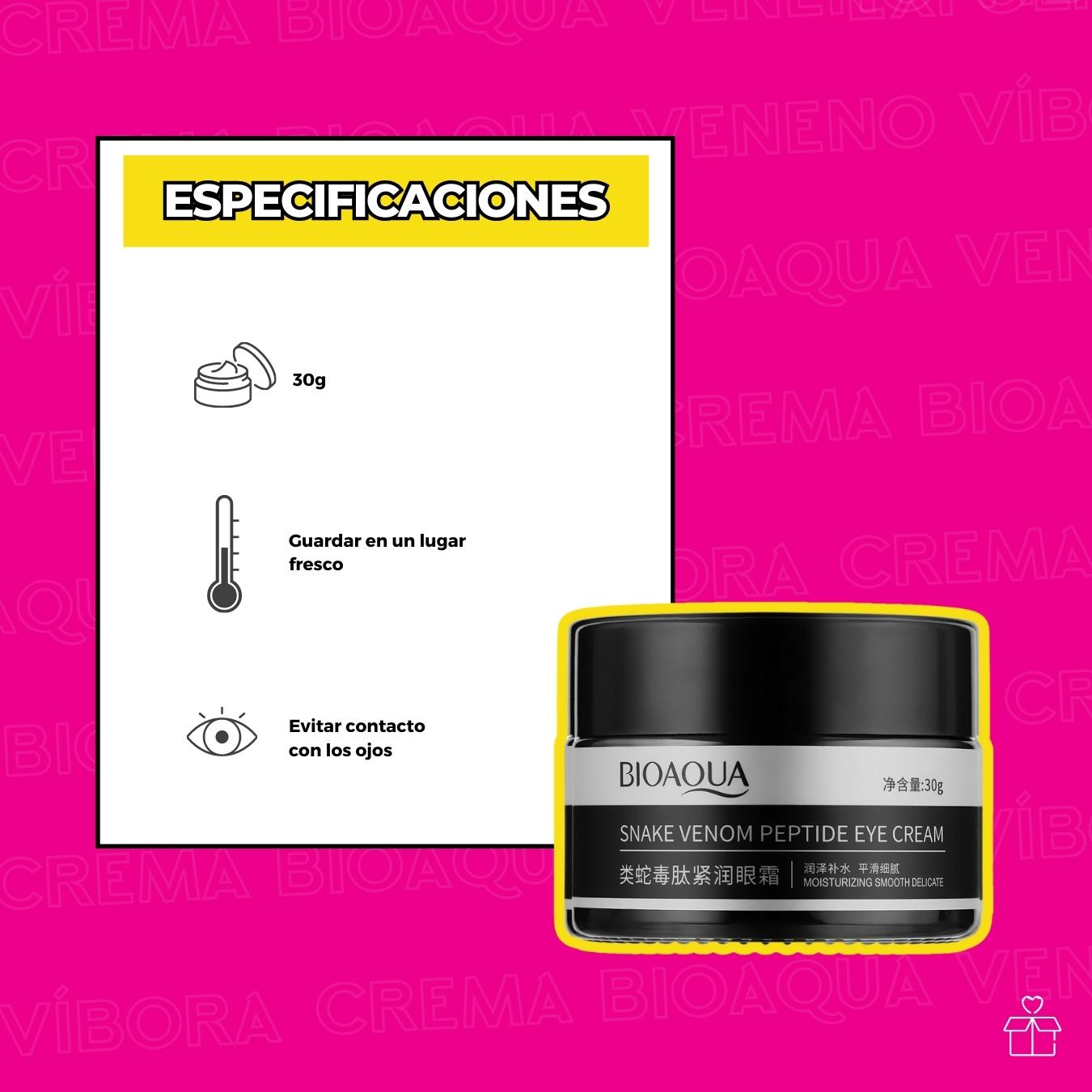 Crema de Veneno De Víbora Elimina Ojeras.