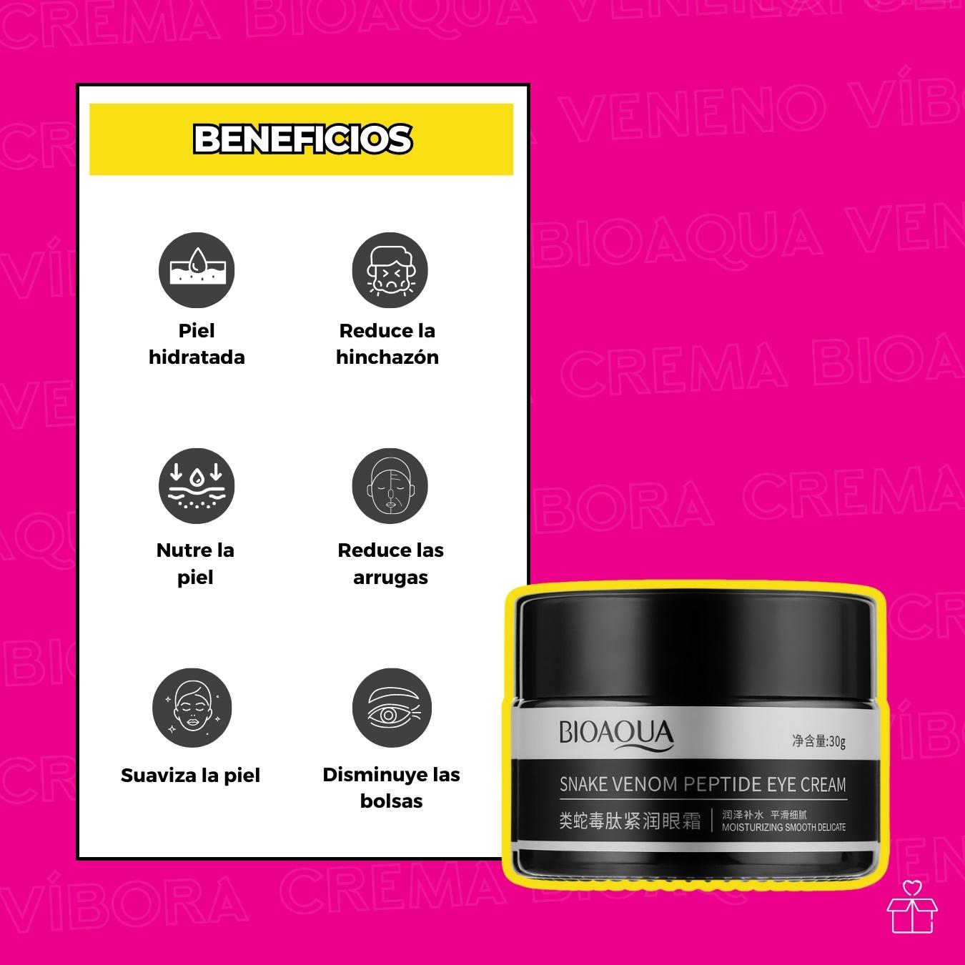 Crema de Veneno De Víbora Elimina Ojeras.