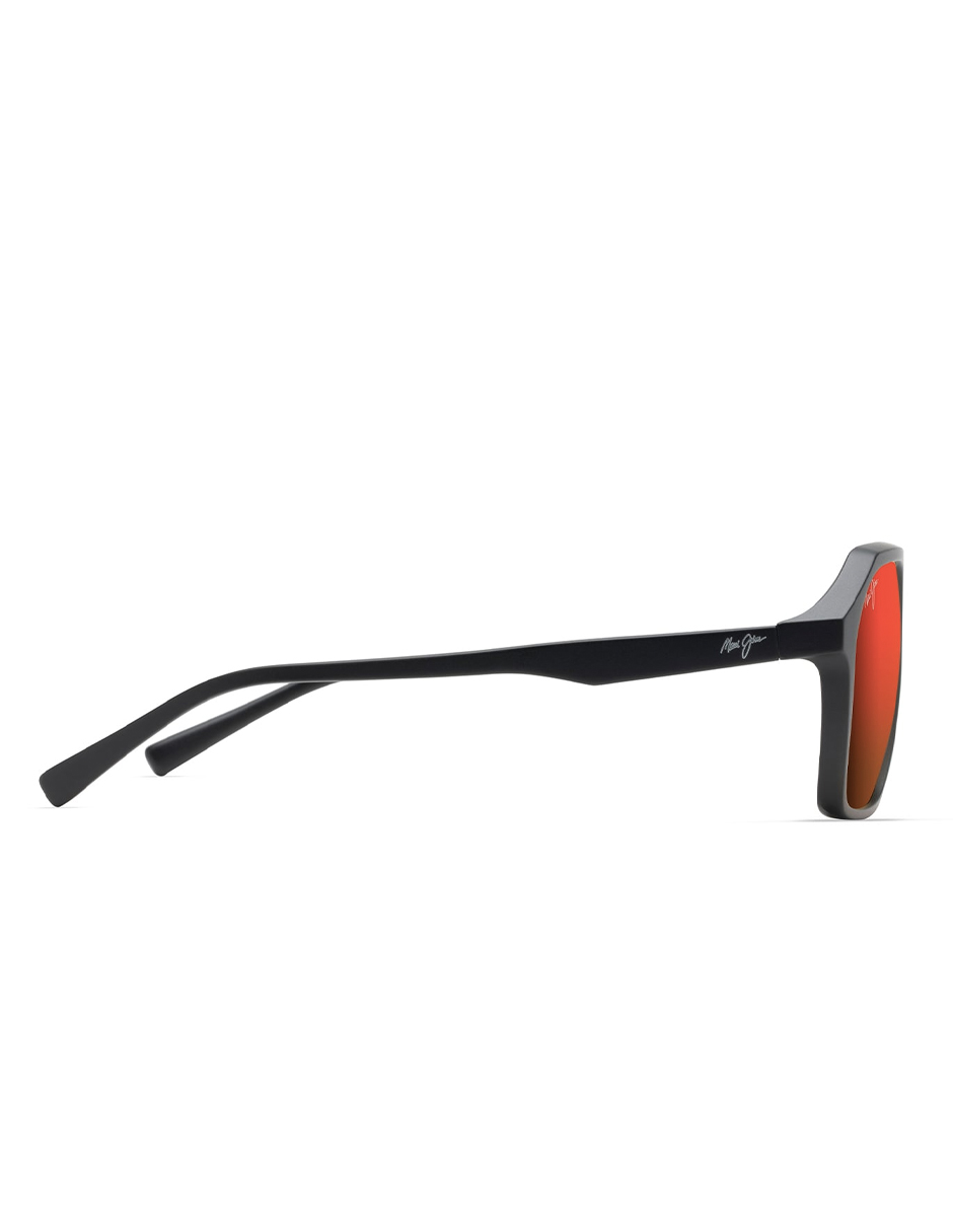 Hawaii Lava Wedges Matte black Maui Jim Sunglasses lentes de sol RM880-02A