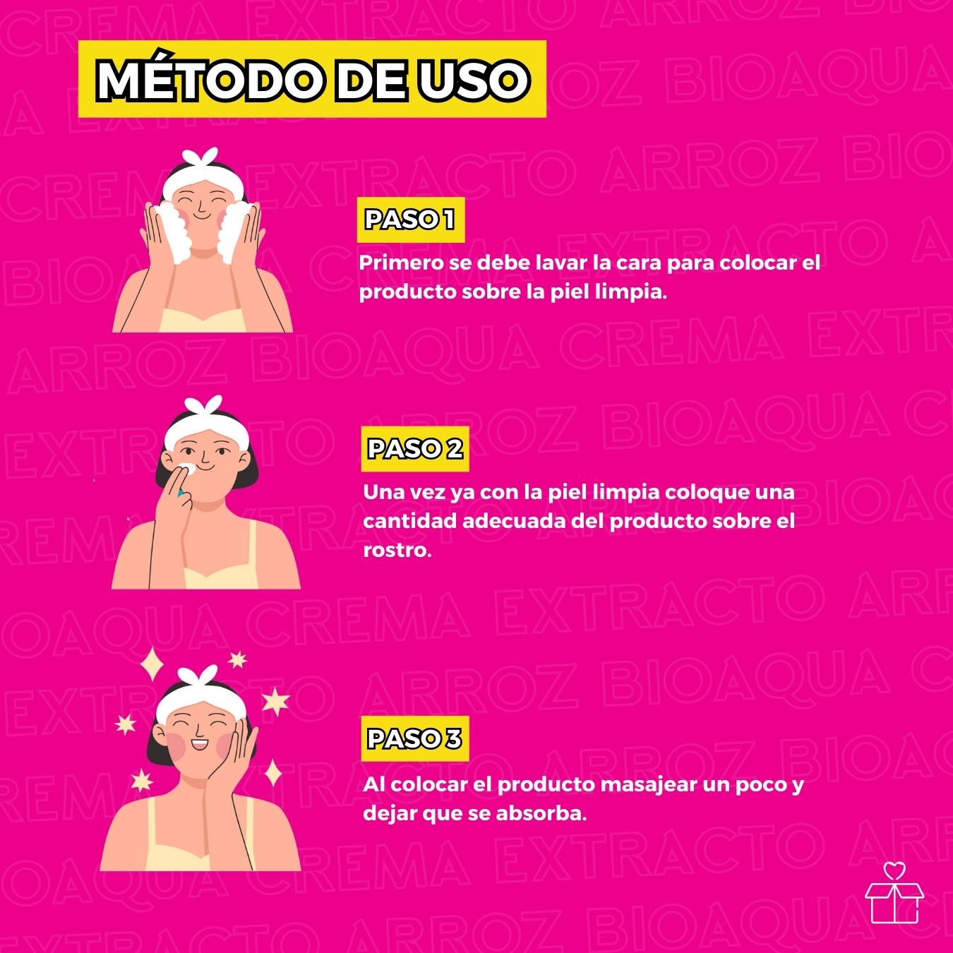 Crema Hidratante Con Extracto de Arroz .