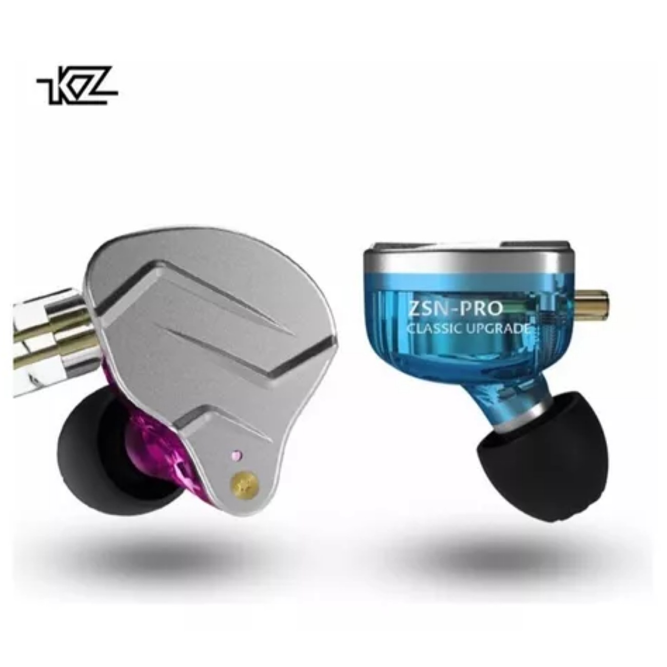 Audífonos in-ear gamer KZ Auriculares con cable ZSN Pro with mic violeta