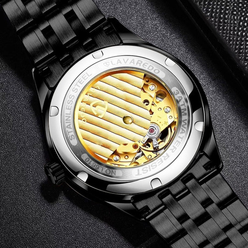 Reloj Automático Esqueleto Acero Inoxidab Impermeable Hombre