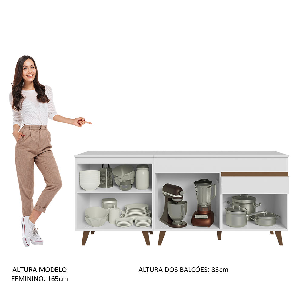 Cocina Integral Completa Modular Madesa Reims Con Encimera B.