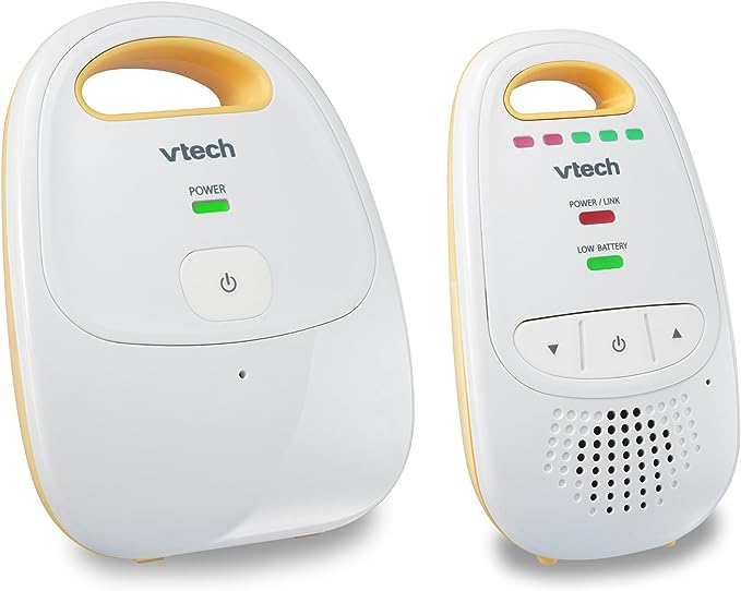 VTech Communications Safe & Sound Digital Audio Baby Monitor, Monitor con una unidad para padres, Blanco