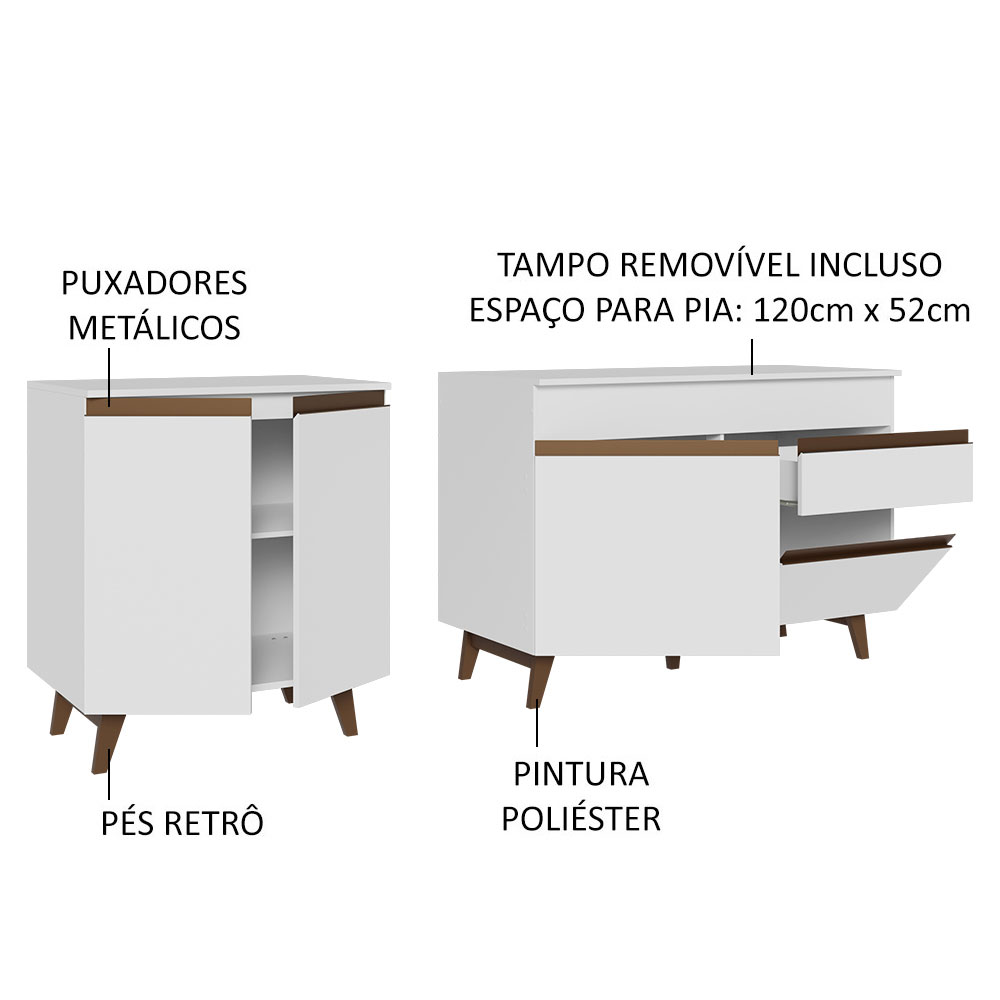 Cocina Integral Completa Modular Madesa Reims Con Encimera B.