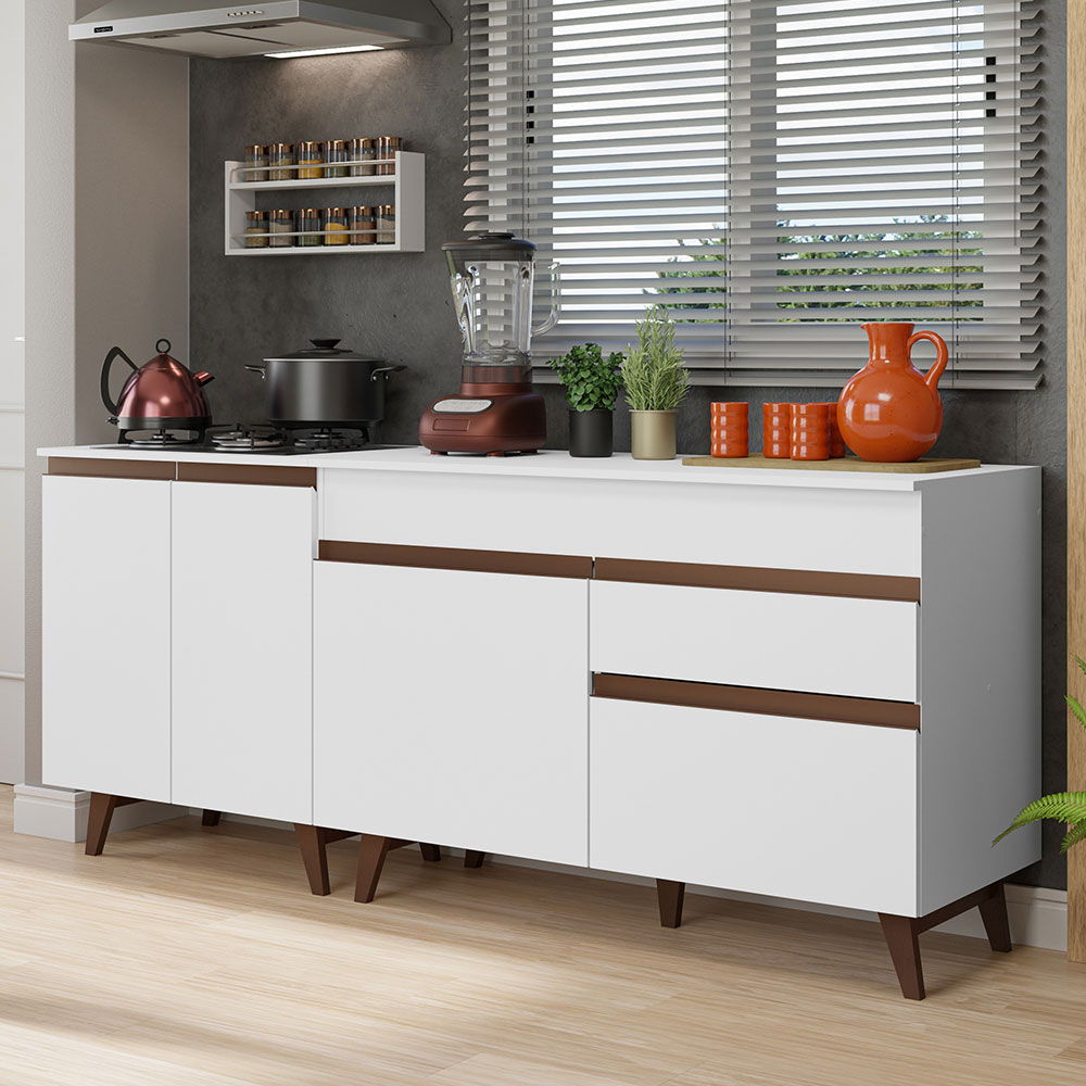 Cocina Integral Completa Modular Madesa Reims Con Encimera B.