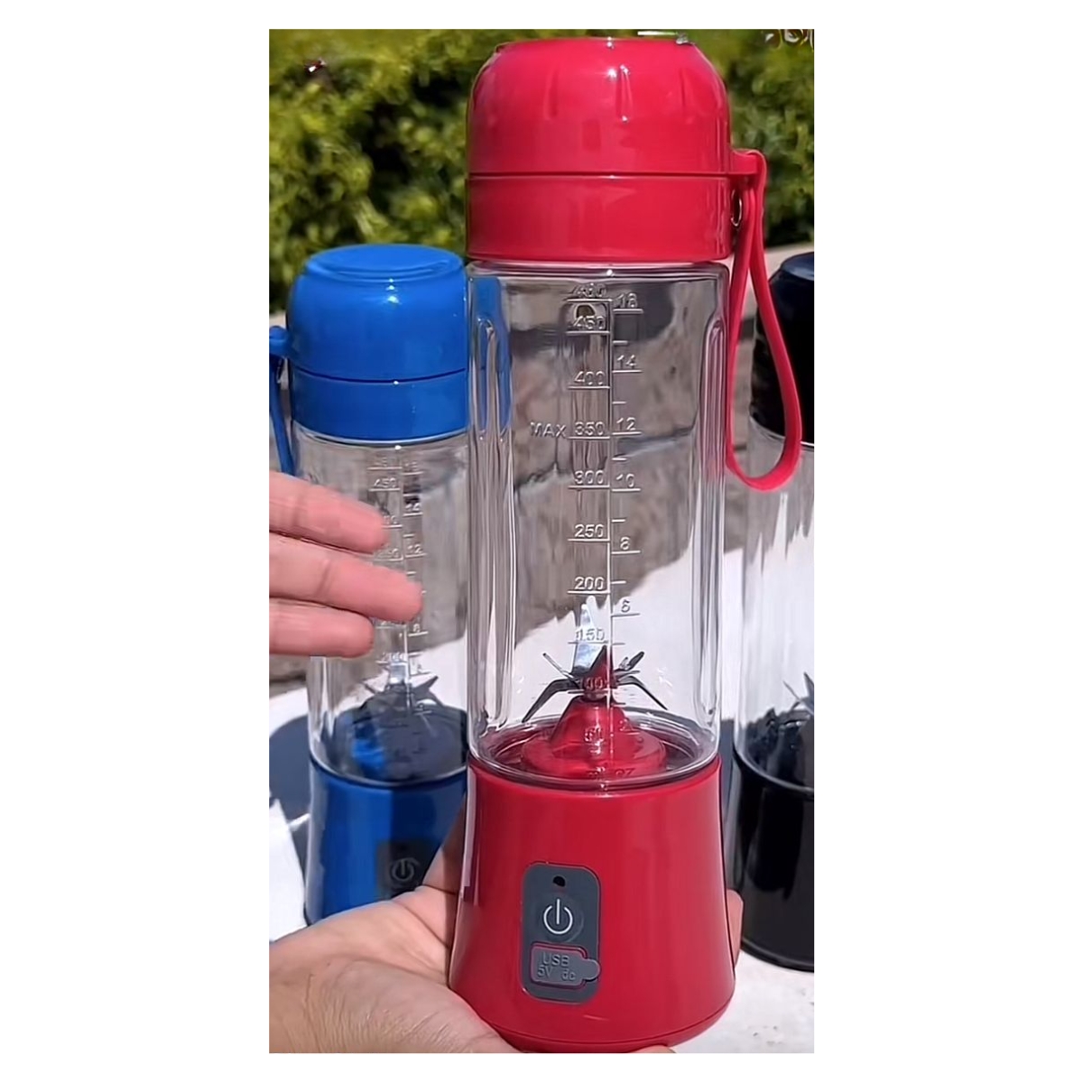 Licuadora Portátil Member's Choice 480ml Recargable Con Filtro - Multicolor.