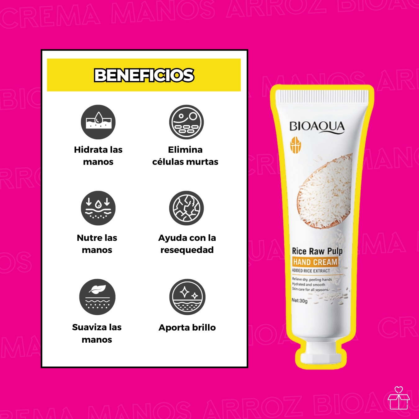 5 cremas para manos con extracto de arroz.