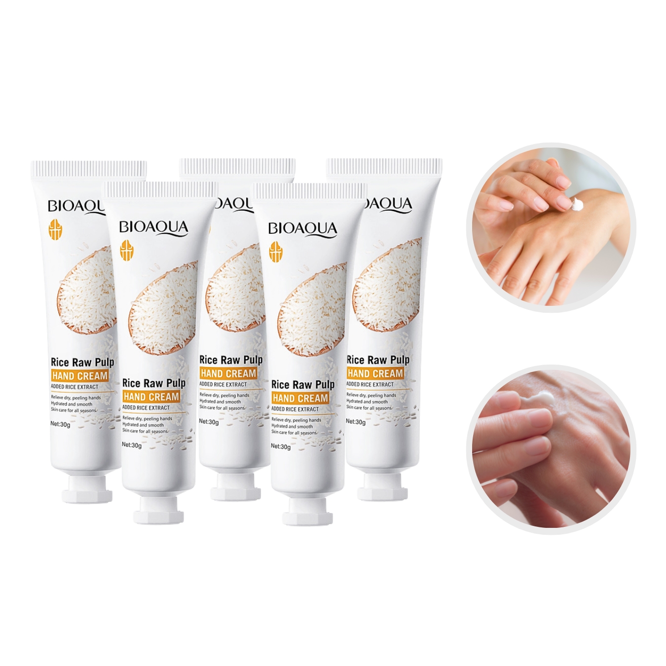 5 cremas para manos con extracto de arroz.