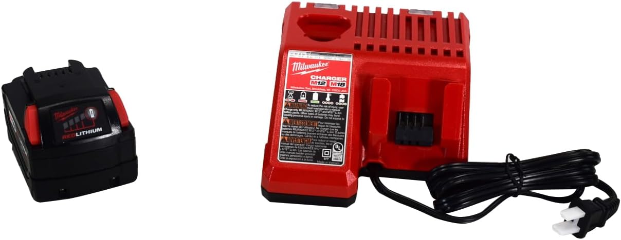 Llave De Impacto Milwaukee 1/2 Batería + Dados + Cargador 800 ft-lbs Par Alto