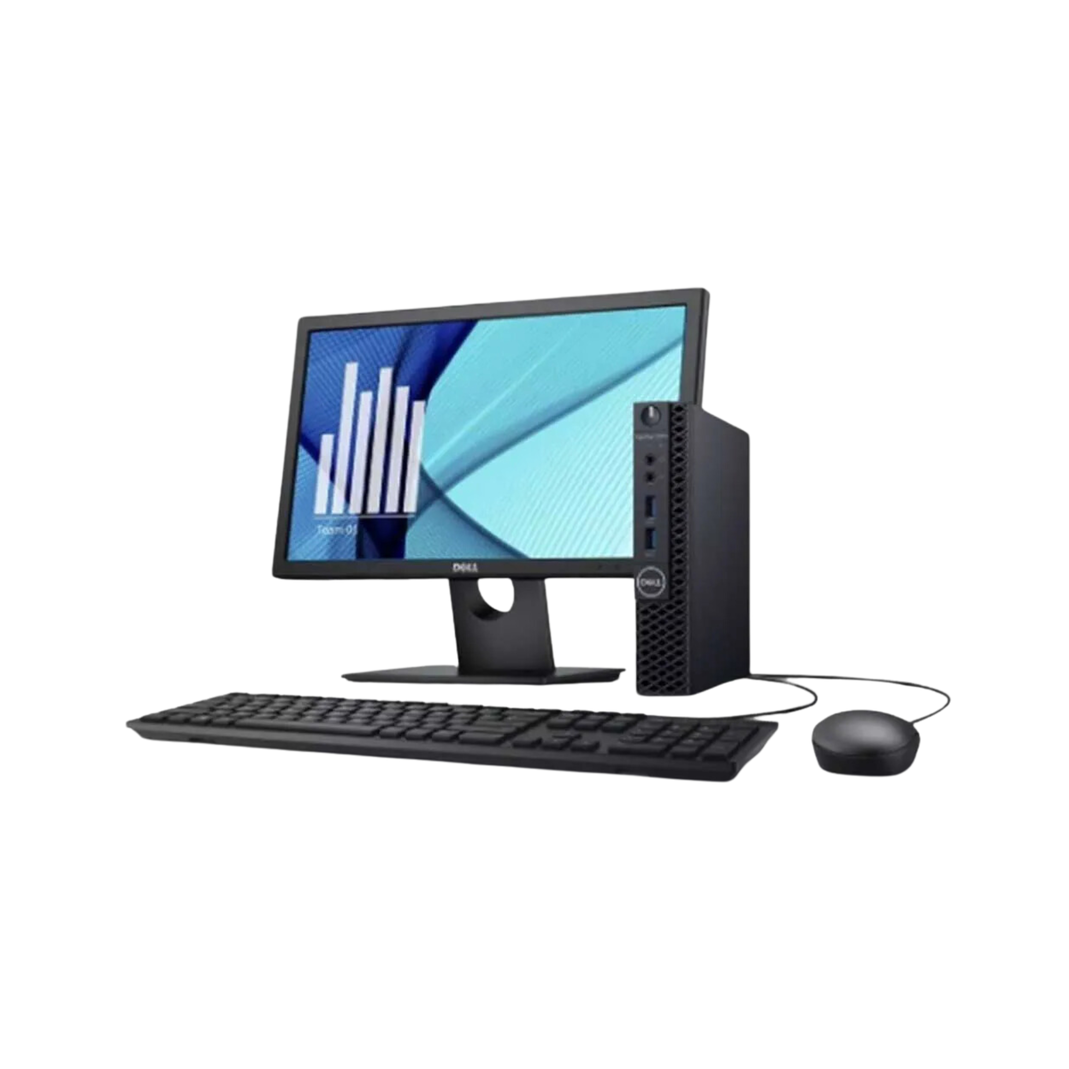 Equipo Completo Dell Mini Optiplex I7 7ma gen 16 Gb / 480 Ssd Monitor 22"