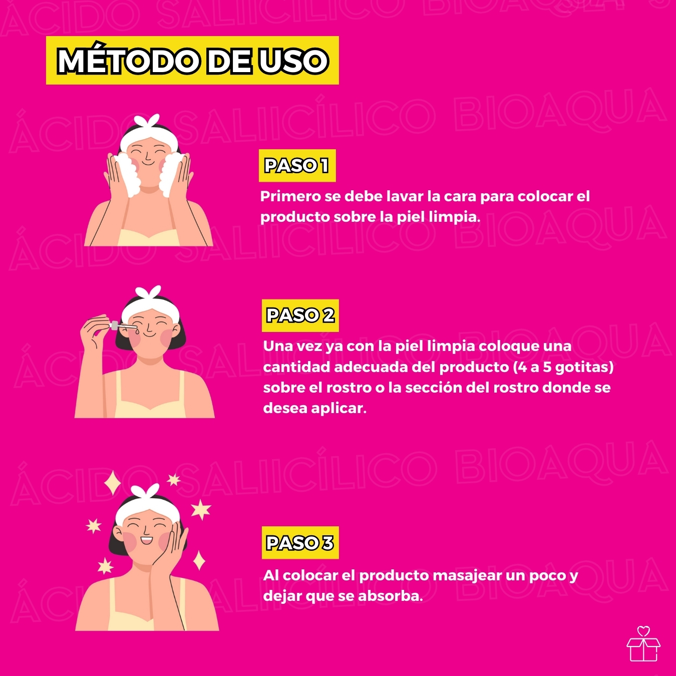 Serum Facial Con Acido Salicilico Anti Acne Bioaqua.