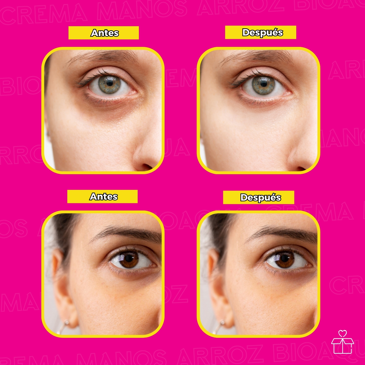 Parches De Ojos con Arroz Ojeras.