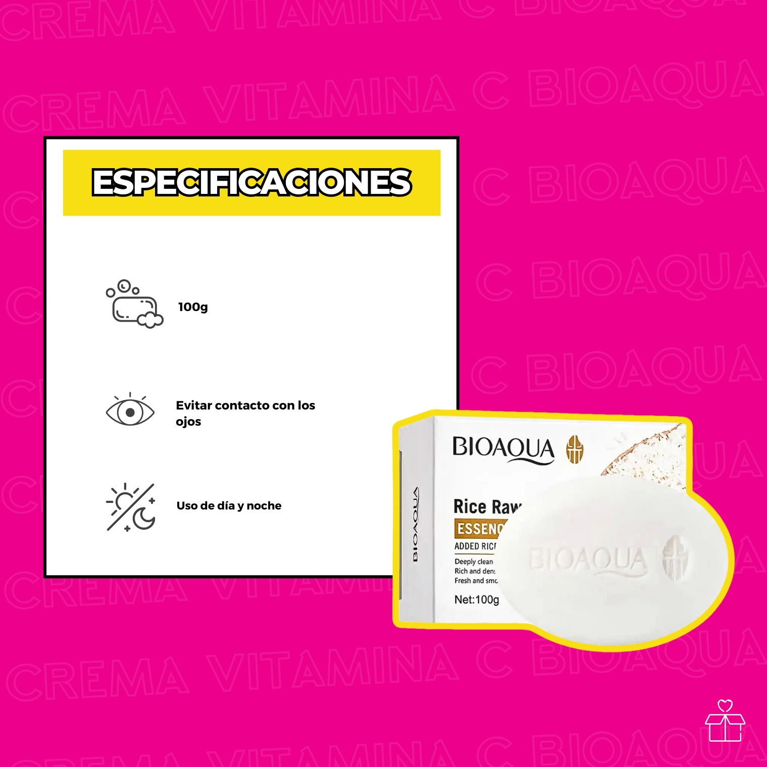 Jabón De Arroz Aclarante.